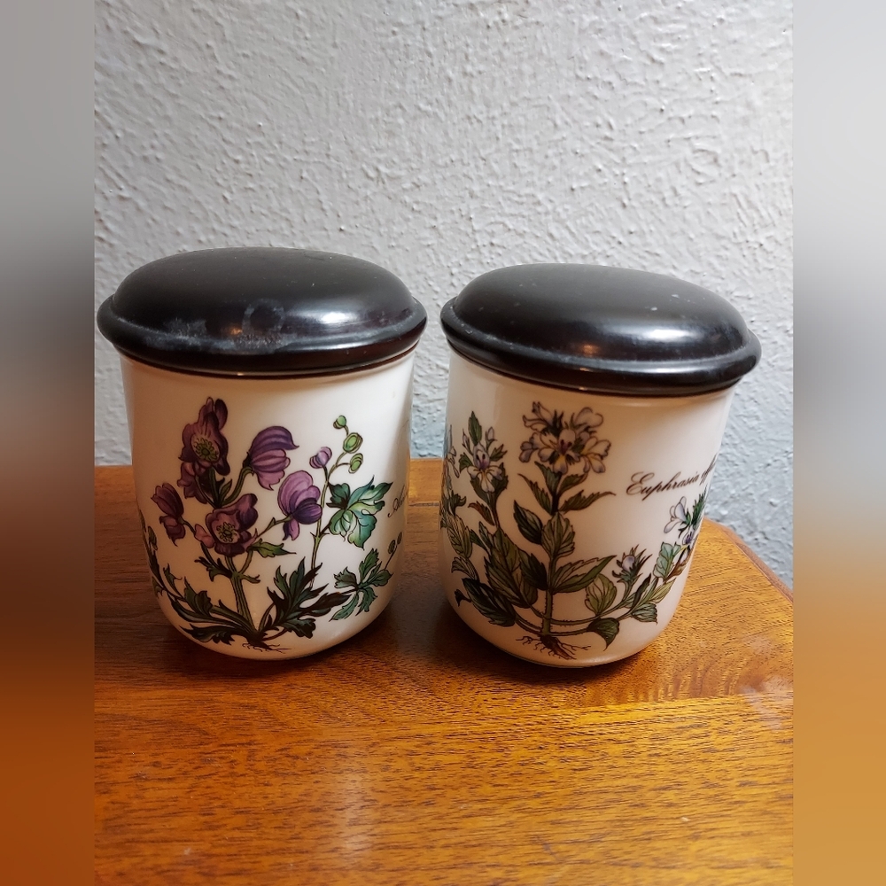Villeroy & Boch Floral Botanica Ceramic Jars with Wood Lids